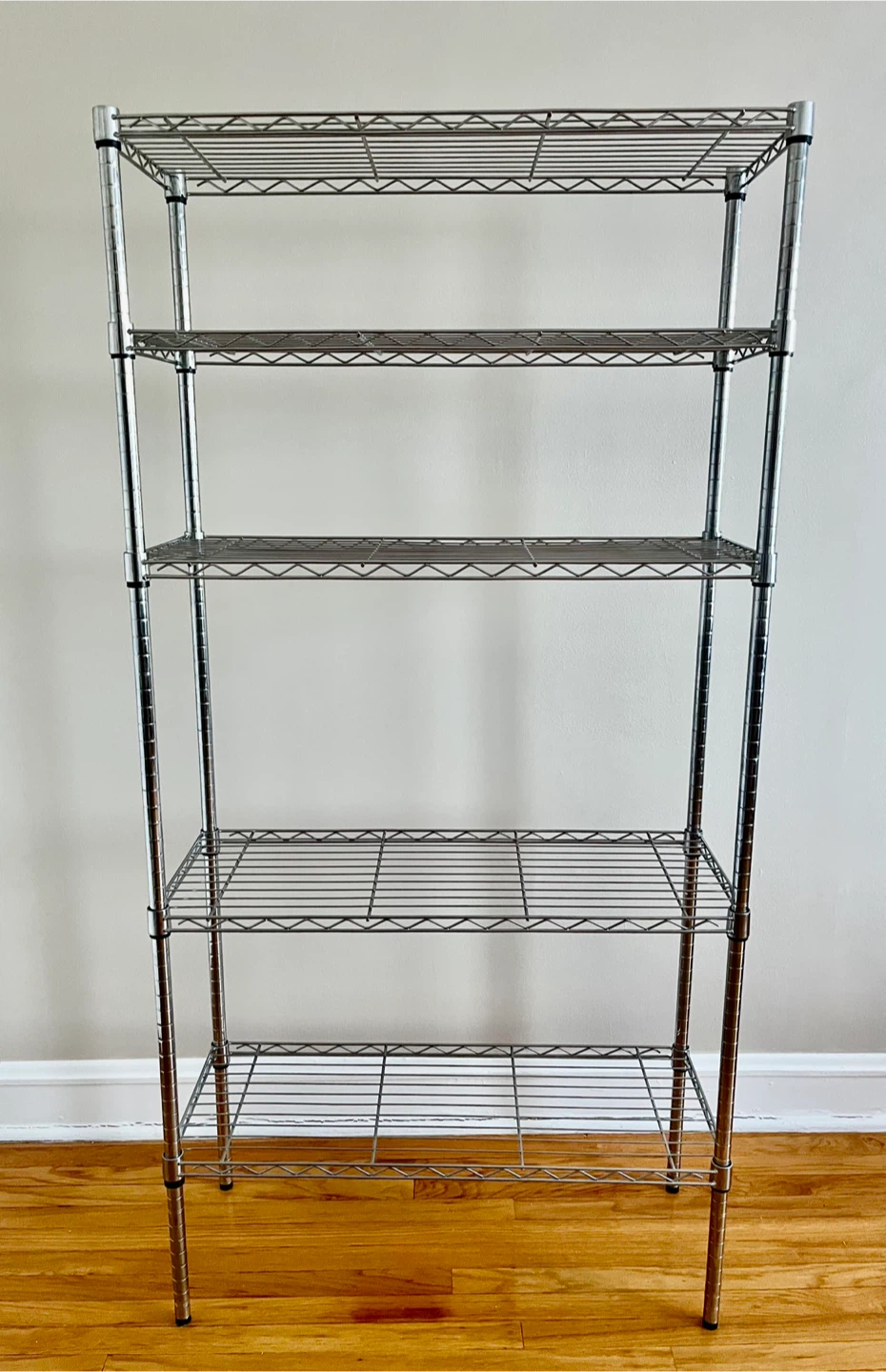5-Shelf Adjustable Steel Wire Shelving Organiser - photo 3