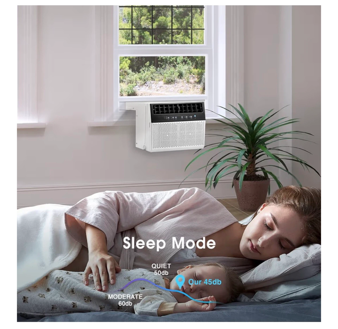 R.W.FLAME 12000 BTU U-Shaped Window Air Conditioner - White - photo 4