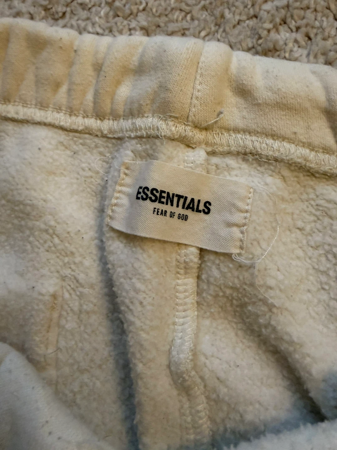 ESSENTIALS Fear of God Sweatpants Cream - photo 4