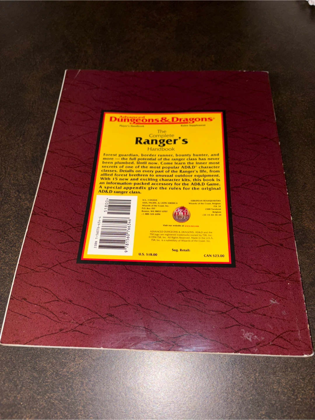 Advanced Dungeons & Dragons The Complete Ranger's Handbook - photo 2