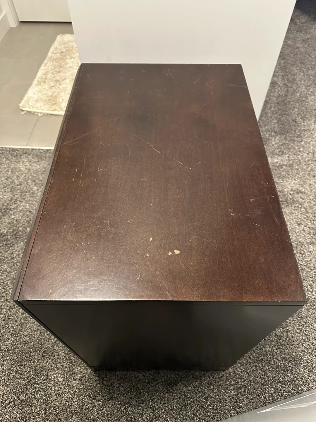 Nightstands - set of 2 dark wood - photo 5