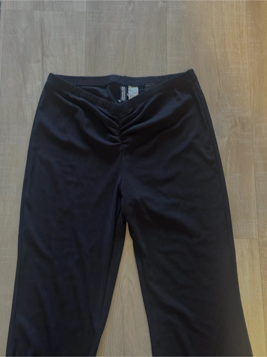 Divided Black Ruched Pants h&m