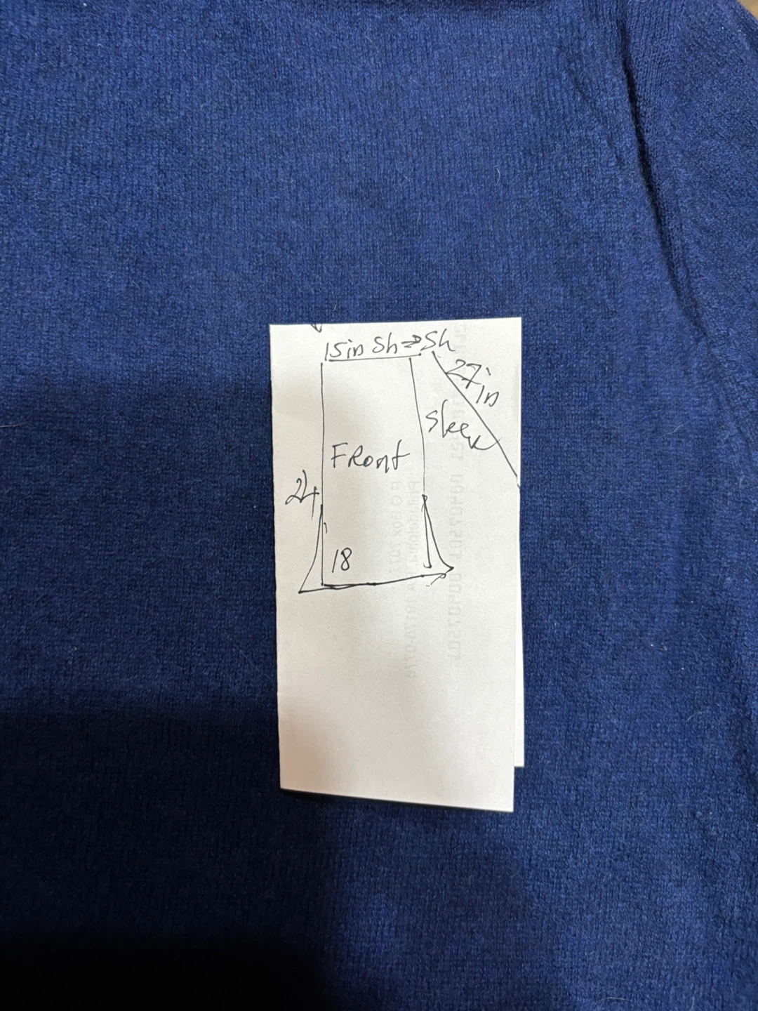 Elie Tahari Blue 100% Cashmere Turtleneck Sweater - Size S - photo 2