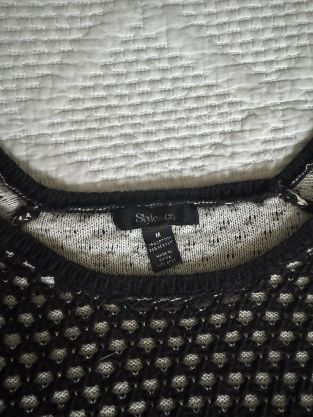 Style & Co Women's Mesh Knit Sweater Size M - photo 2