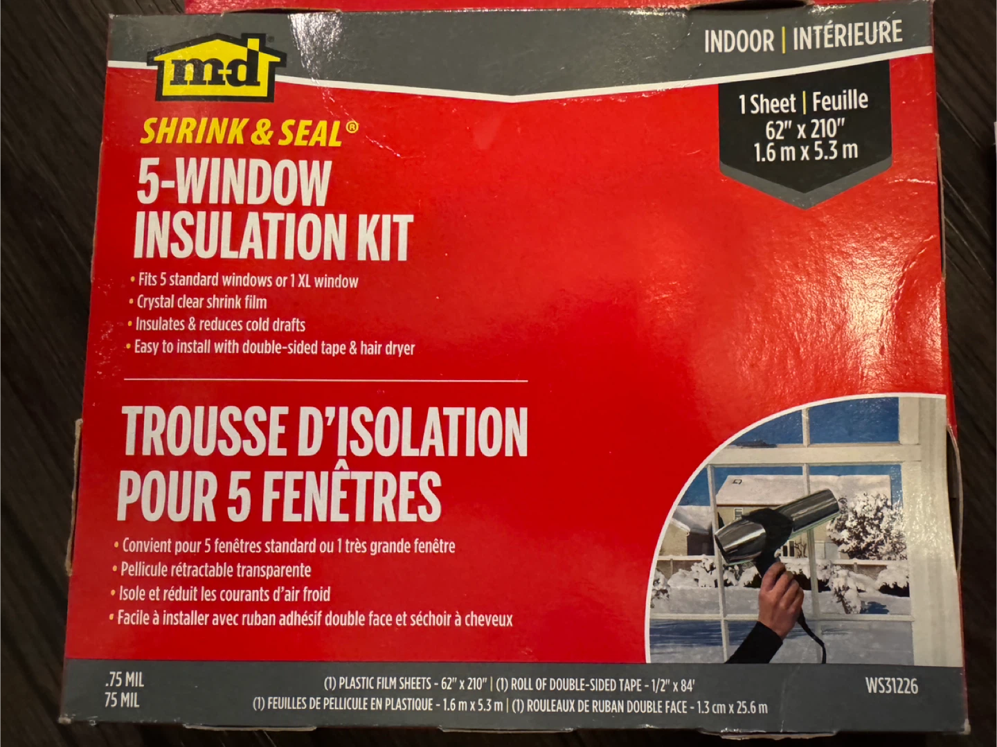 2 MD Shrink & Seal 5-Window Insulation Kits - photo 2