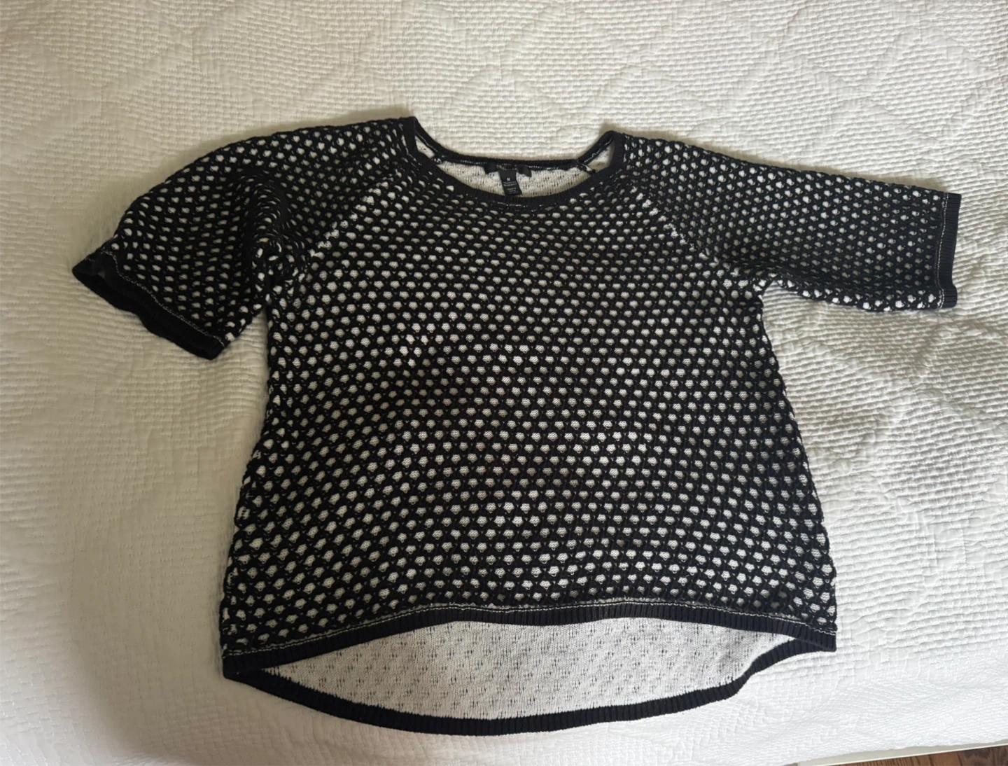 Style & Co Women's Mesh Knit Sweater Size M