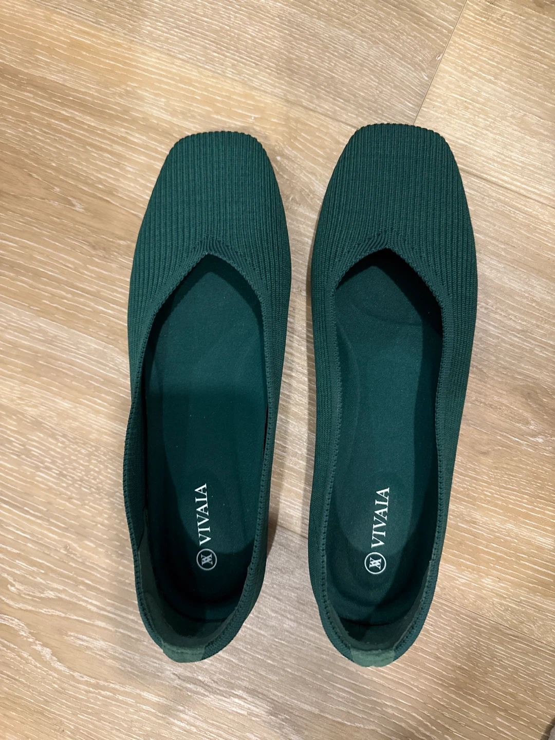 VIVAIA Green Knit Flats - Women's size 39 eur