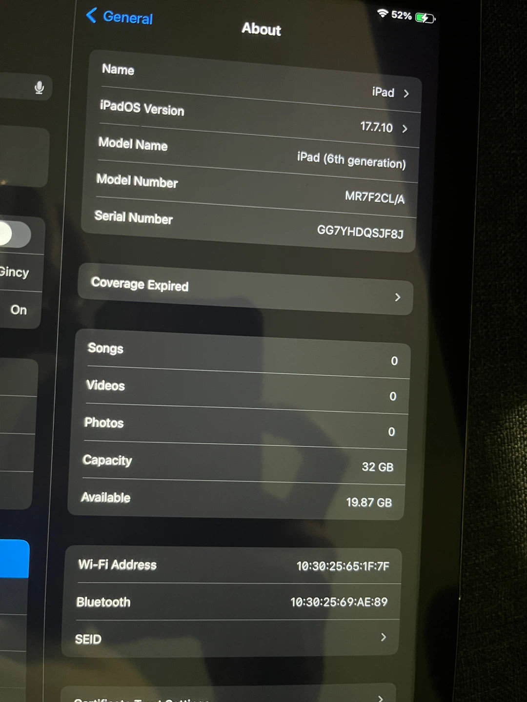 Apple iPad (6th generation) 32 GB, Silver