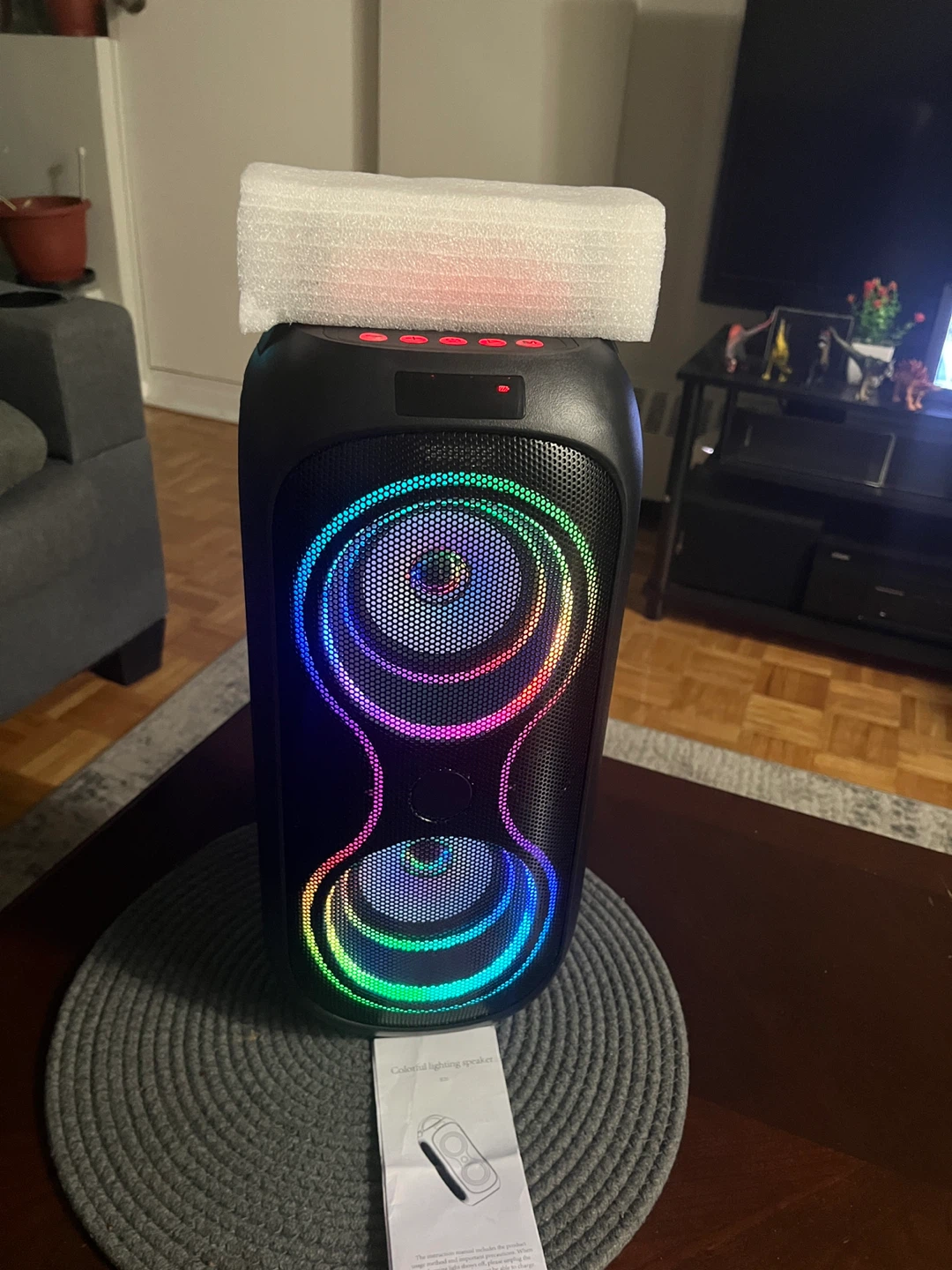 Portable Battery Speaker B20 with LED Lights - photo 2