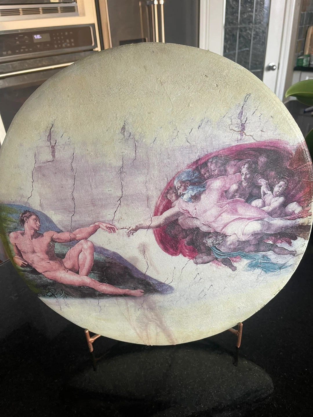 Decorative Wall Plate - The Creation of Adam