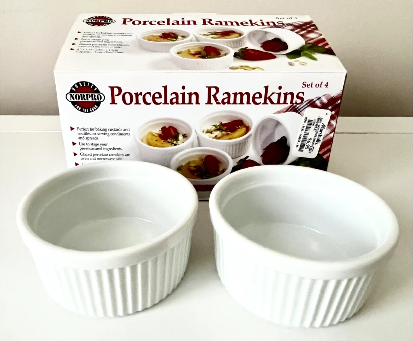 Norpro Porcelain Ramekins - Set of 4
