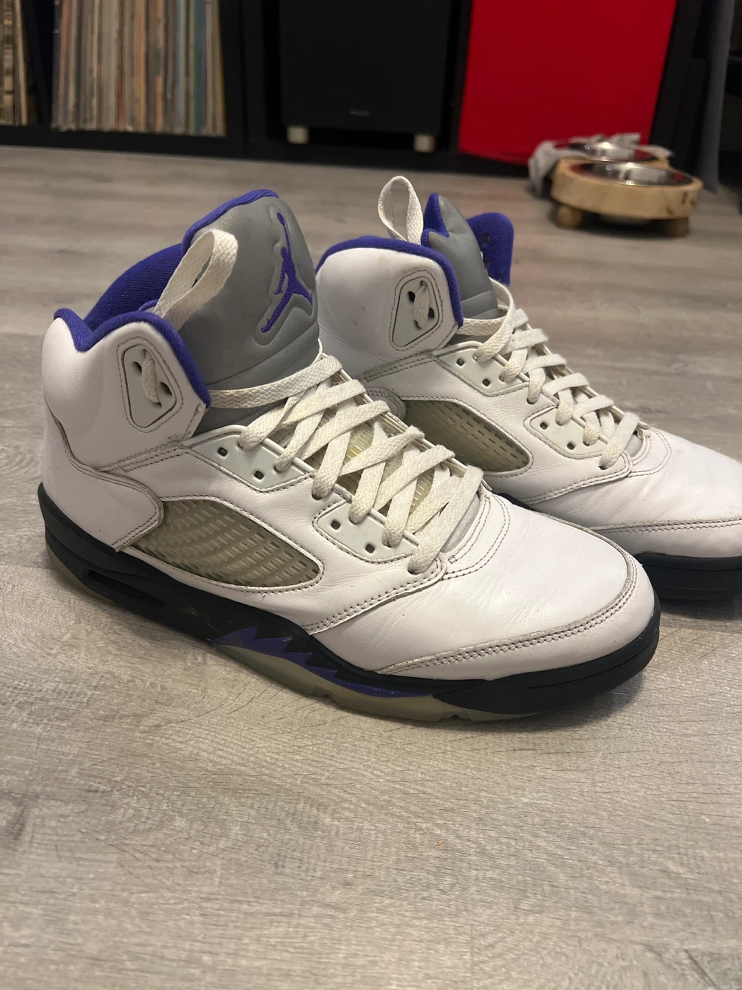 Jordan 5 Retro White Court Purple