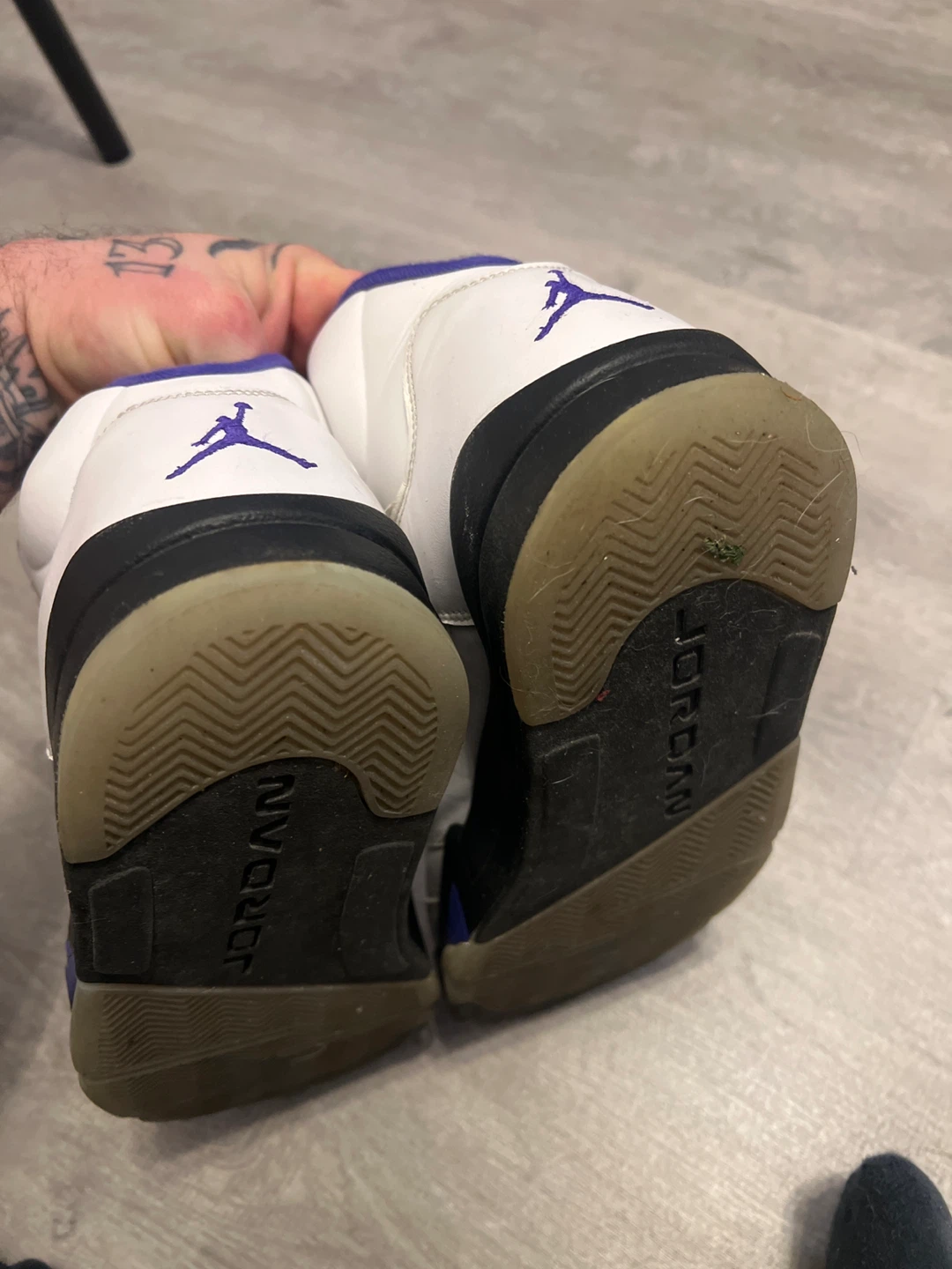 Jordan 5 Retro White Court Purple - photo 4