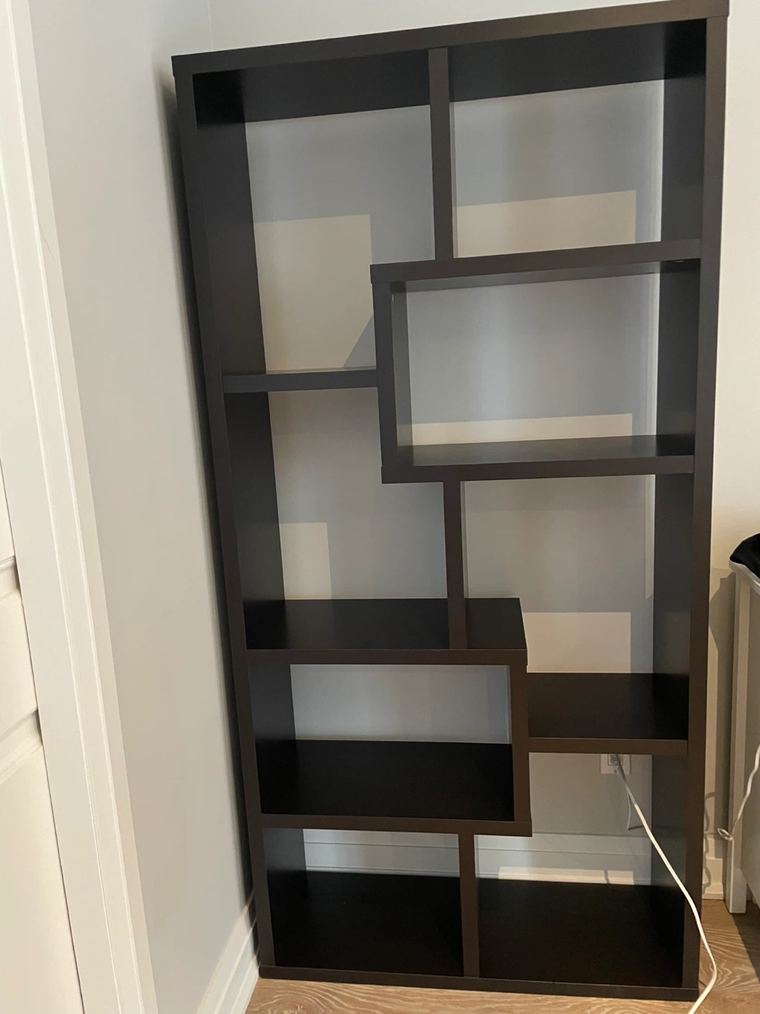 Dark Brown Asymmetrical Bookshelf 🥕