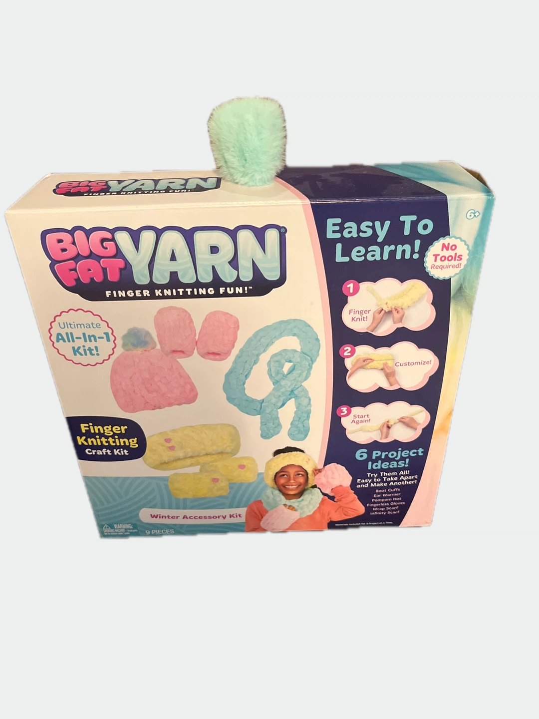 Big Fat Yarn Finger Knitting Fun Craft Kit