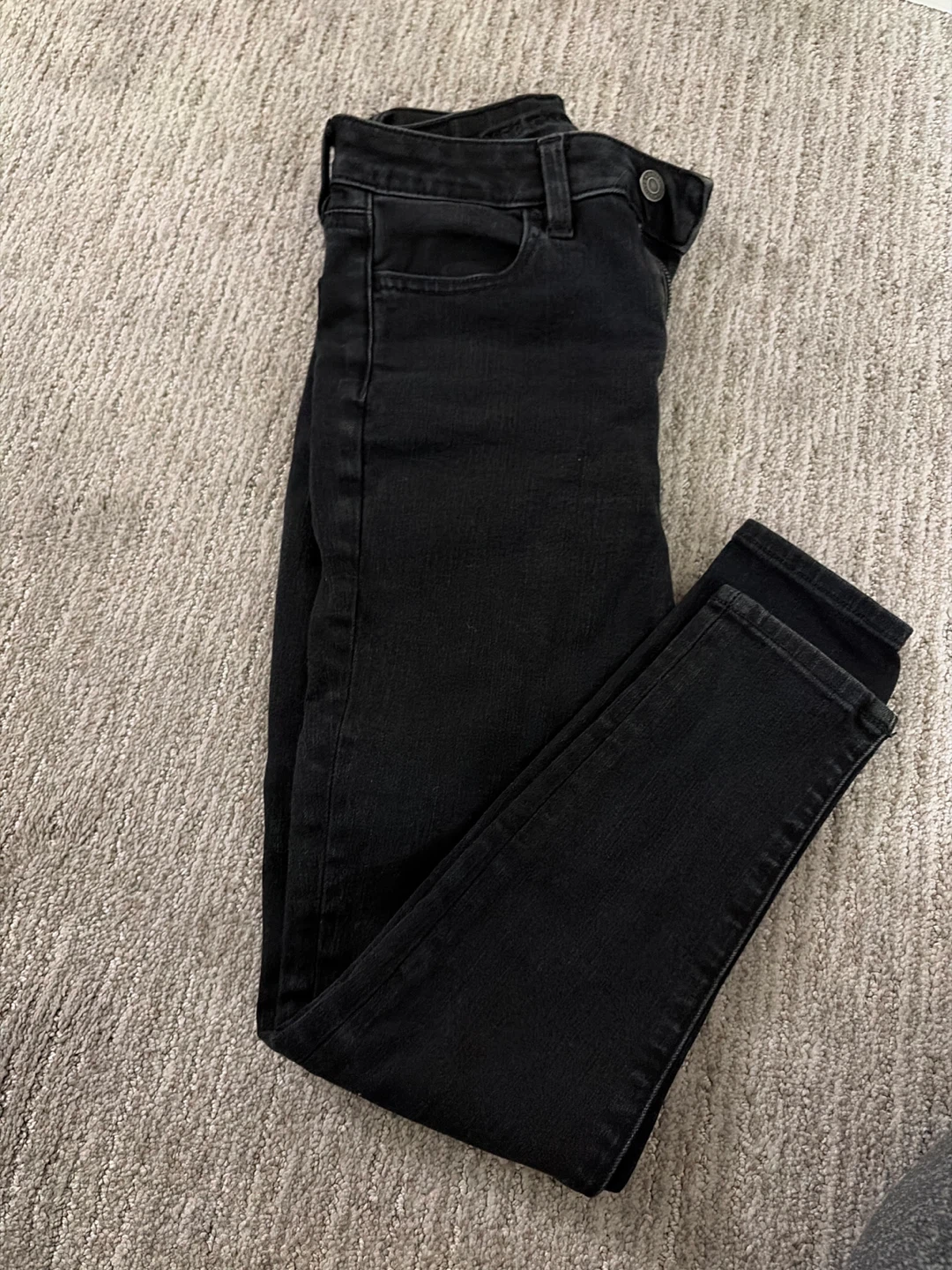 American Eagle Black X-Short Jeans
