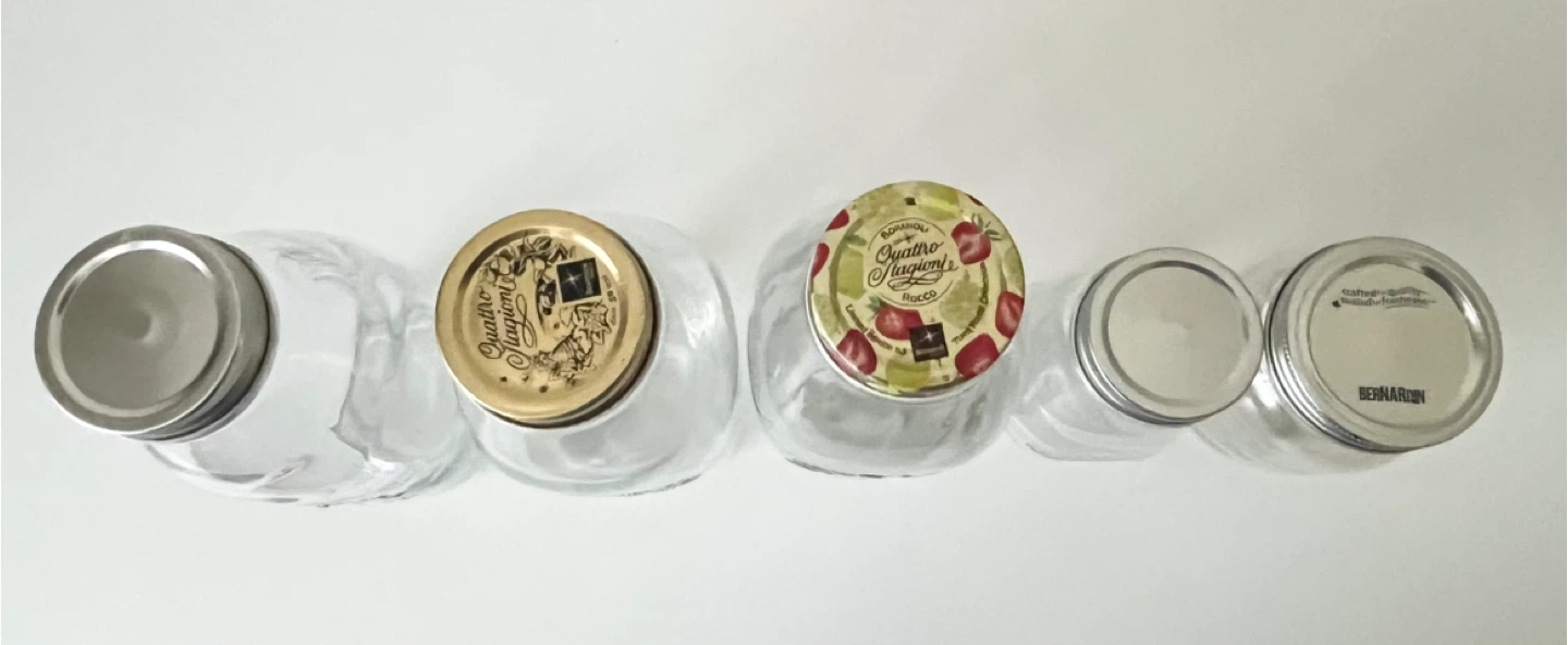 Set of 5 Glass Bottles and Jars - photo 2