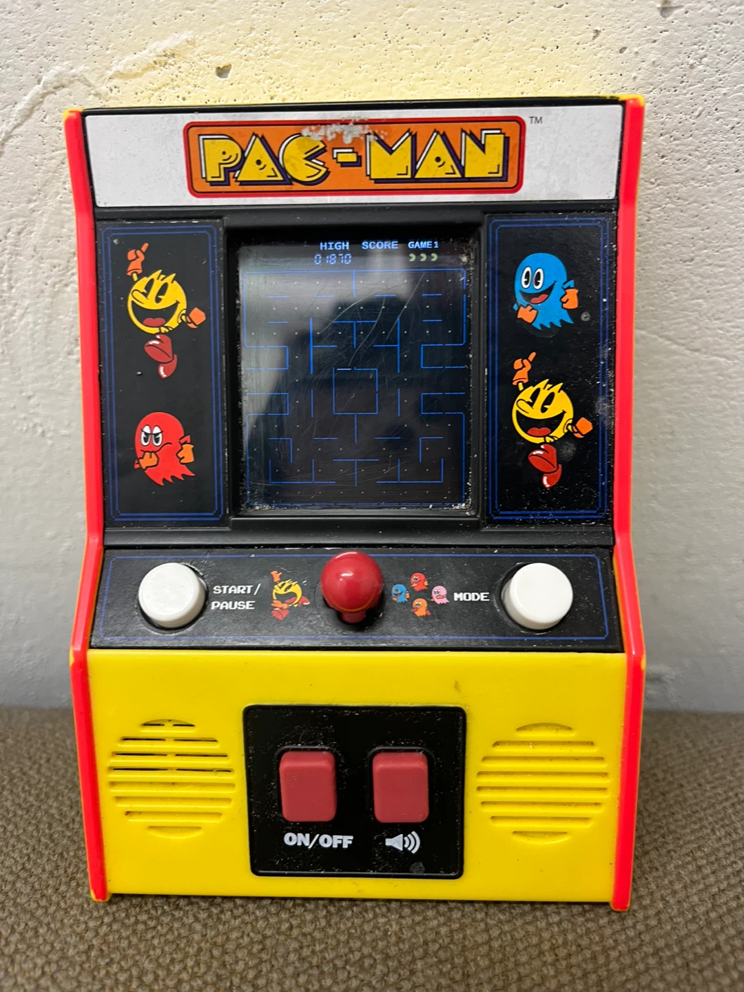 Mini Pac-Man Handheld Arcade Game