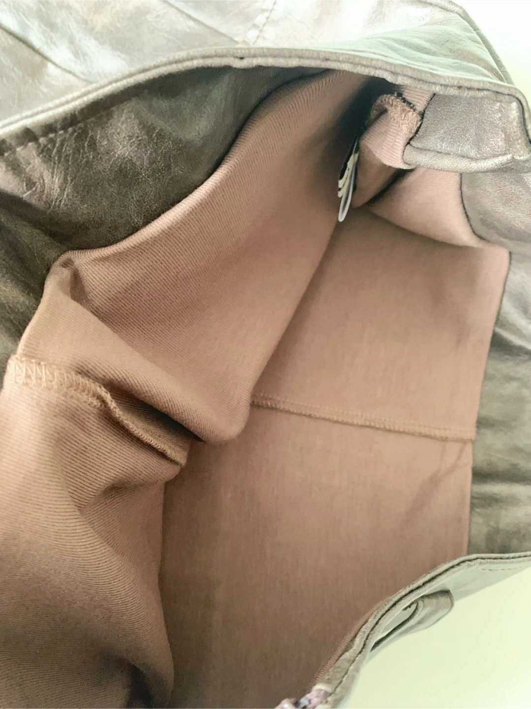 Brown Faux Leather Pleated Skirt w Shorts M - photo 3