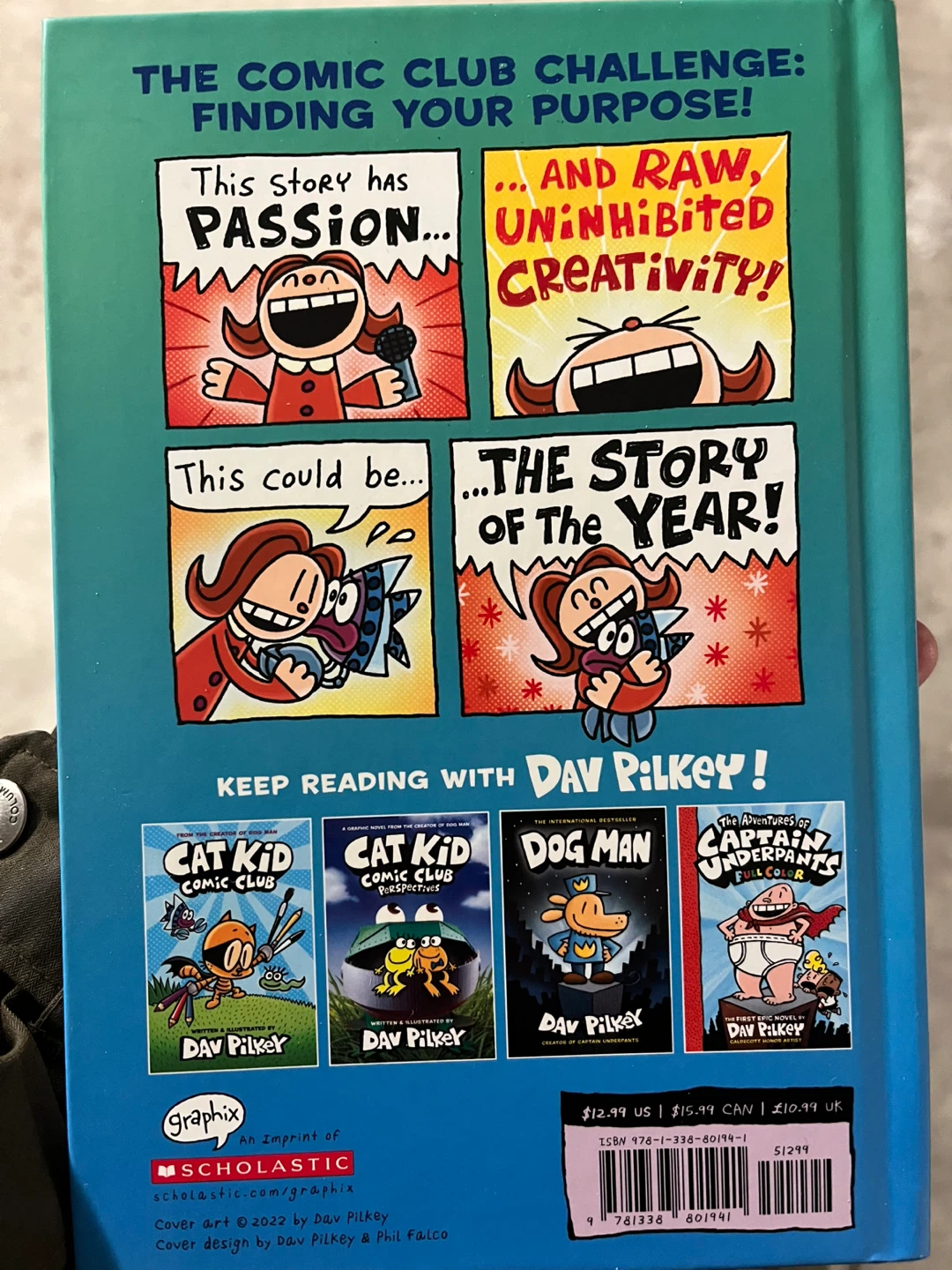 Cat Kid Comic Club On Purpose Graphic Novel by Dav Pilkey - photo 2