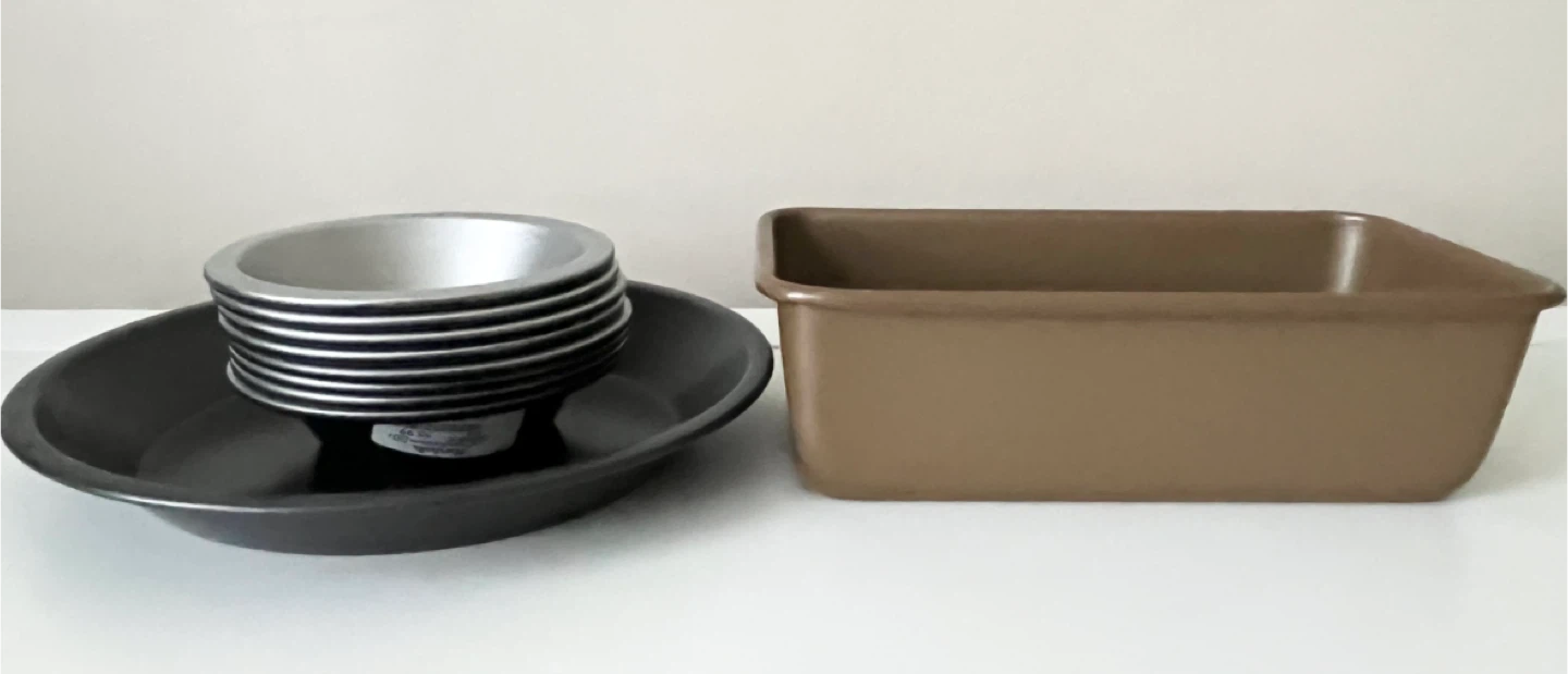 Baking Pan Set - Round Pie Pans & Loaf Pan - photo 4