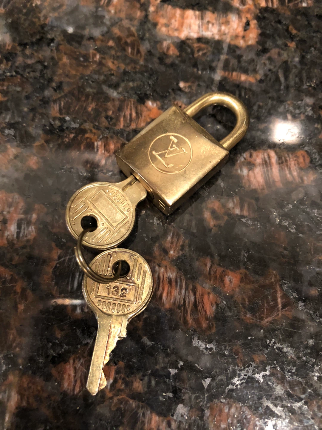 Louis Vuitton Vintage Padlock &  Keys