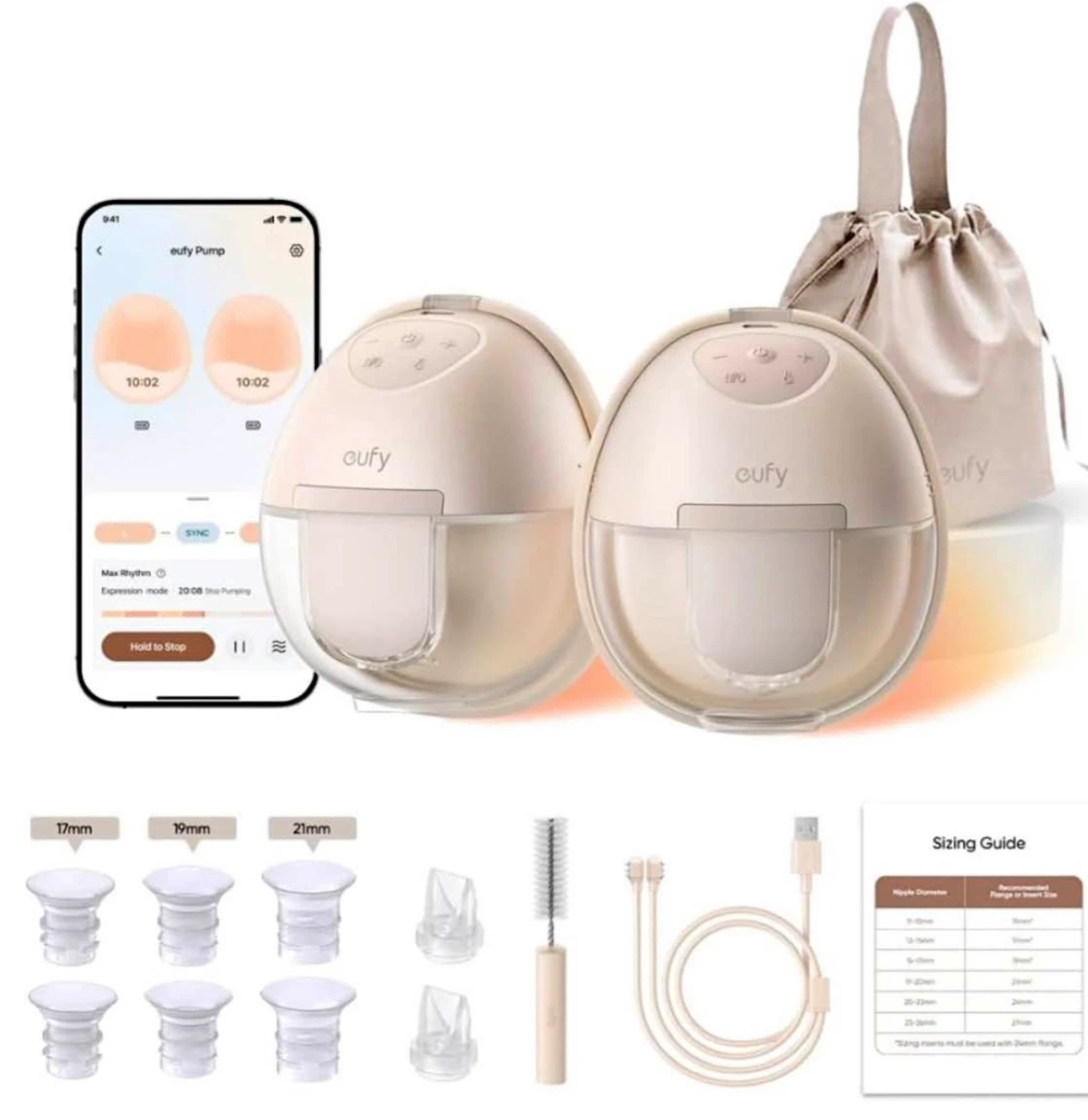 Eufy Wearable Breast Pump S1 - Pair