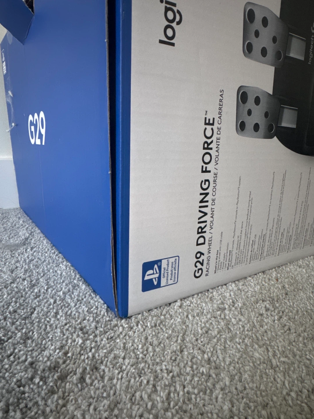 Logitech G29 Driving Force Racing Wheel Pedals PS4/PS5 - photo 2