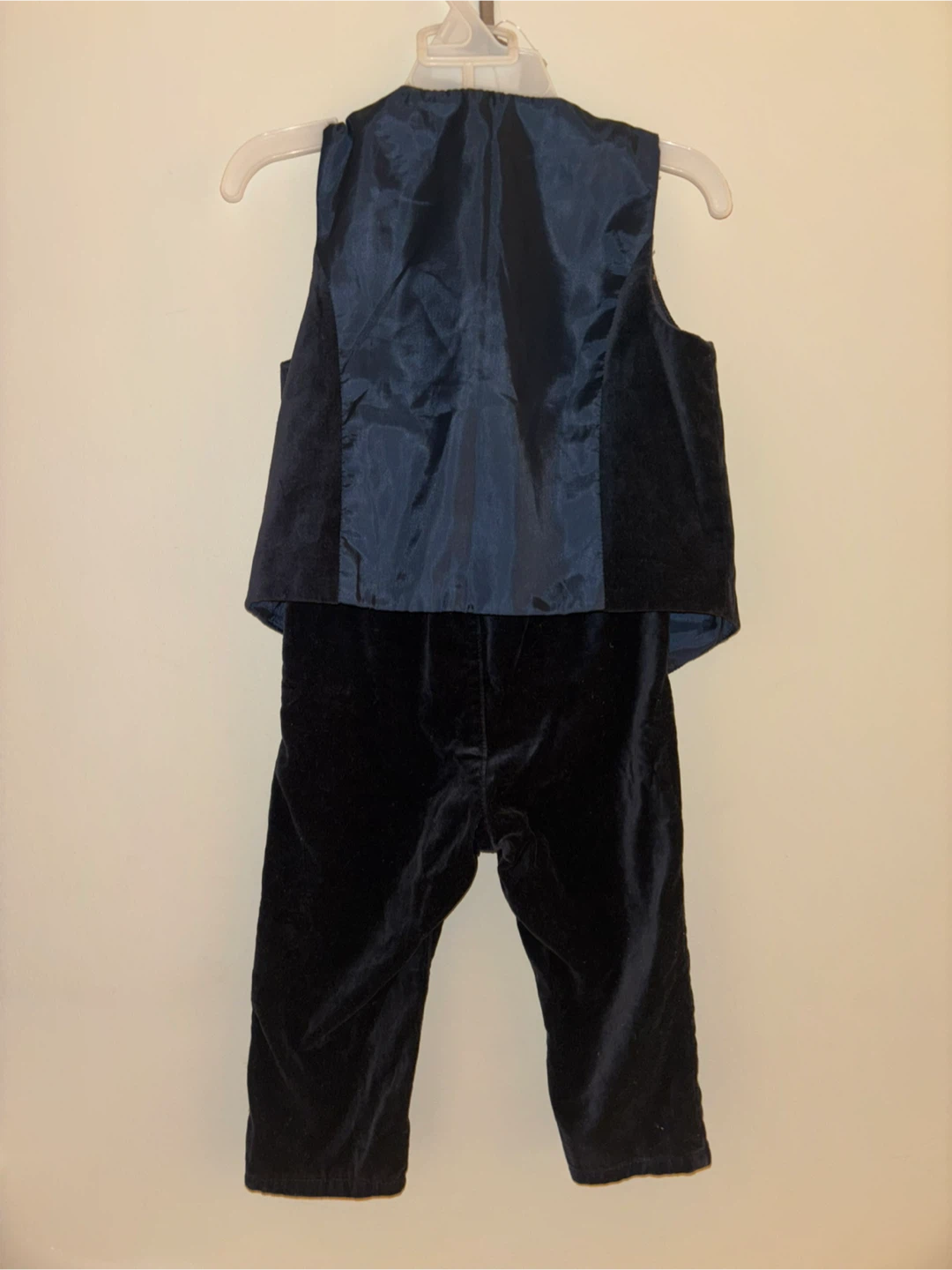 H&M Kids Navy Velvet 2-Piece Suit Set - Size 2T - photo 2