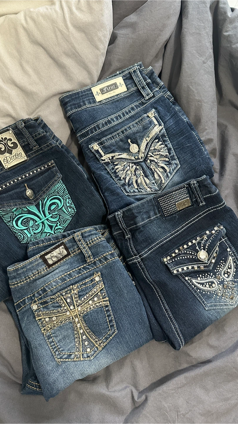 bedazzled 2000s jeans