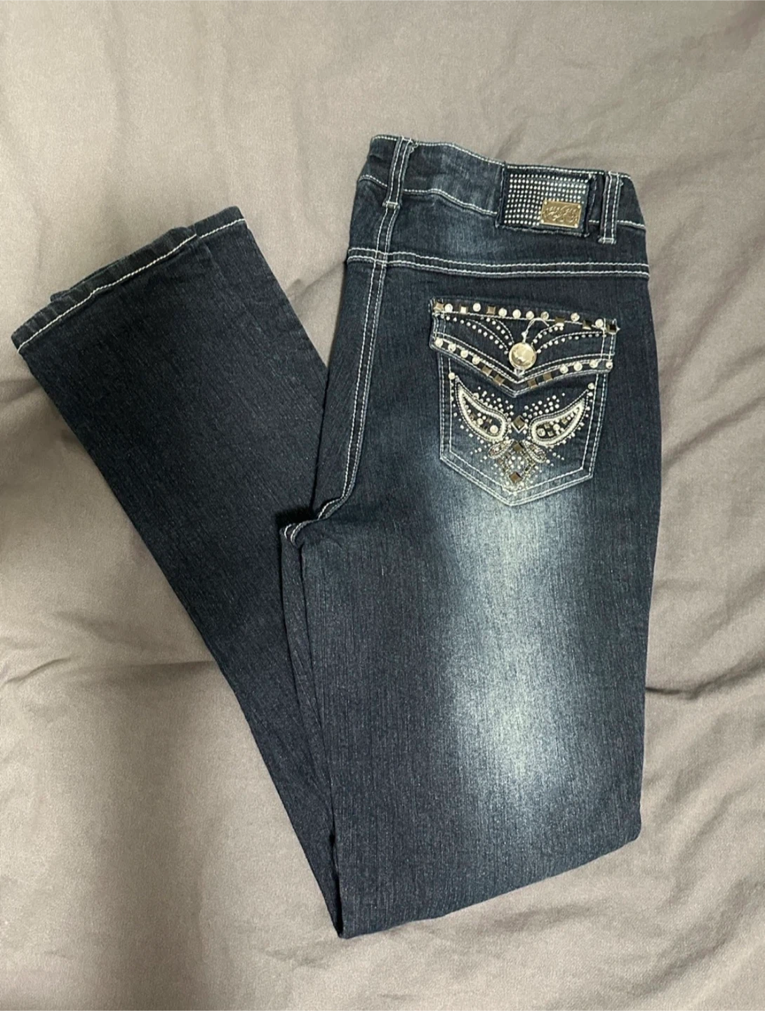 bedazzled 2000s jeans - photo 5