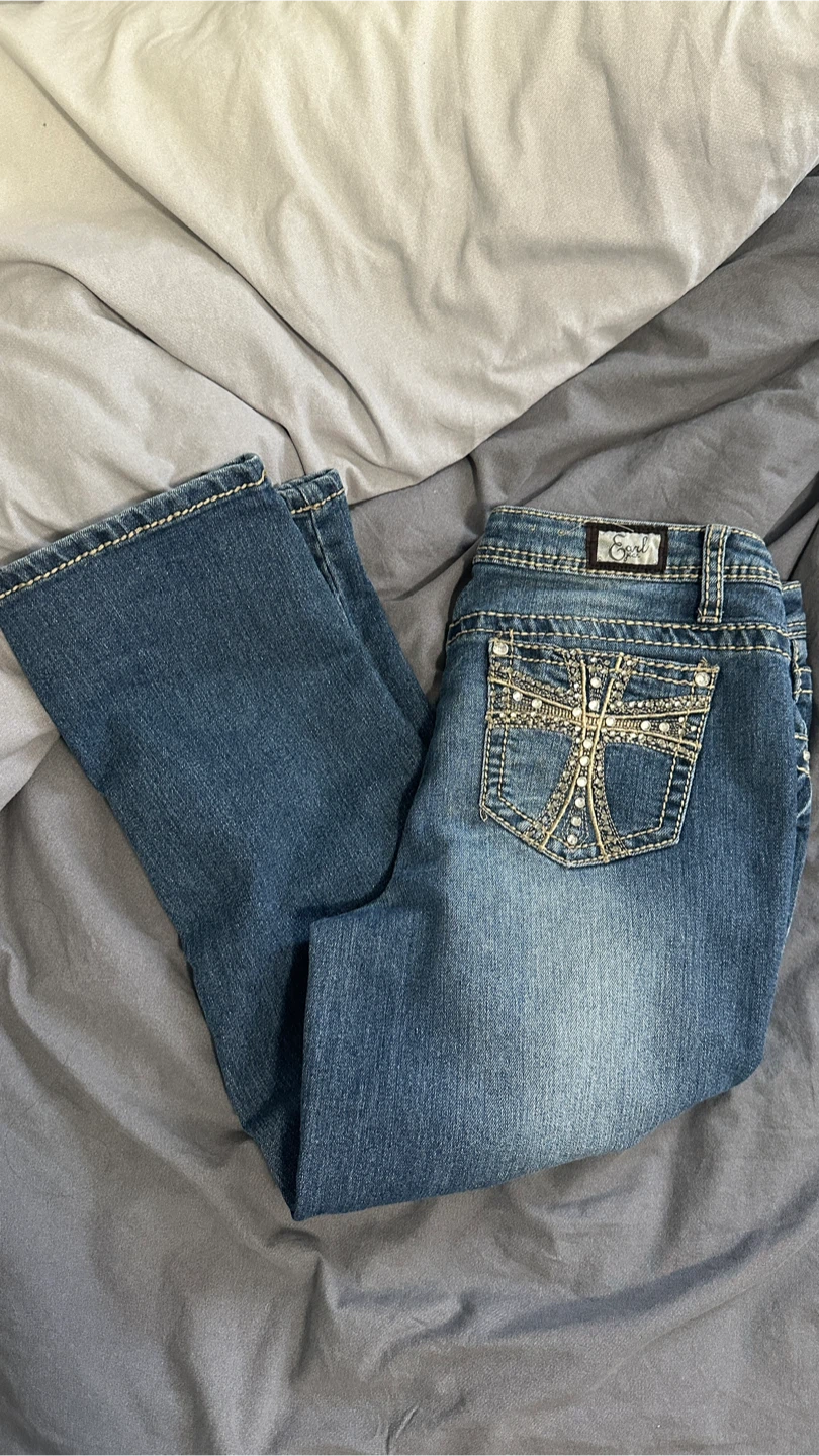bedazzled 2000s jeans - photo 2