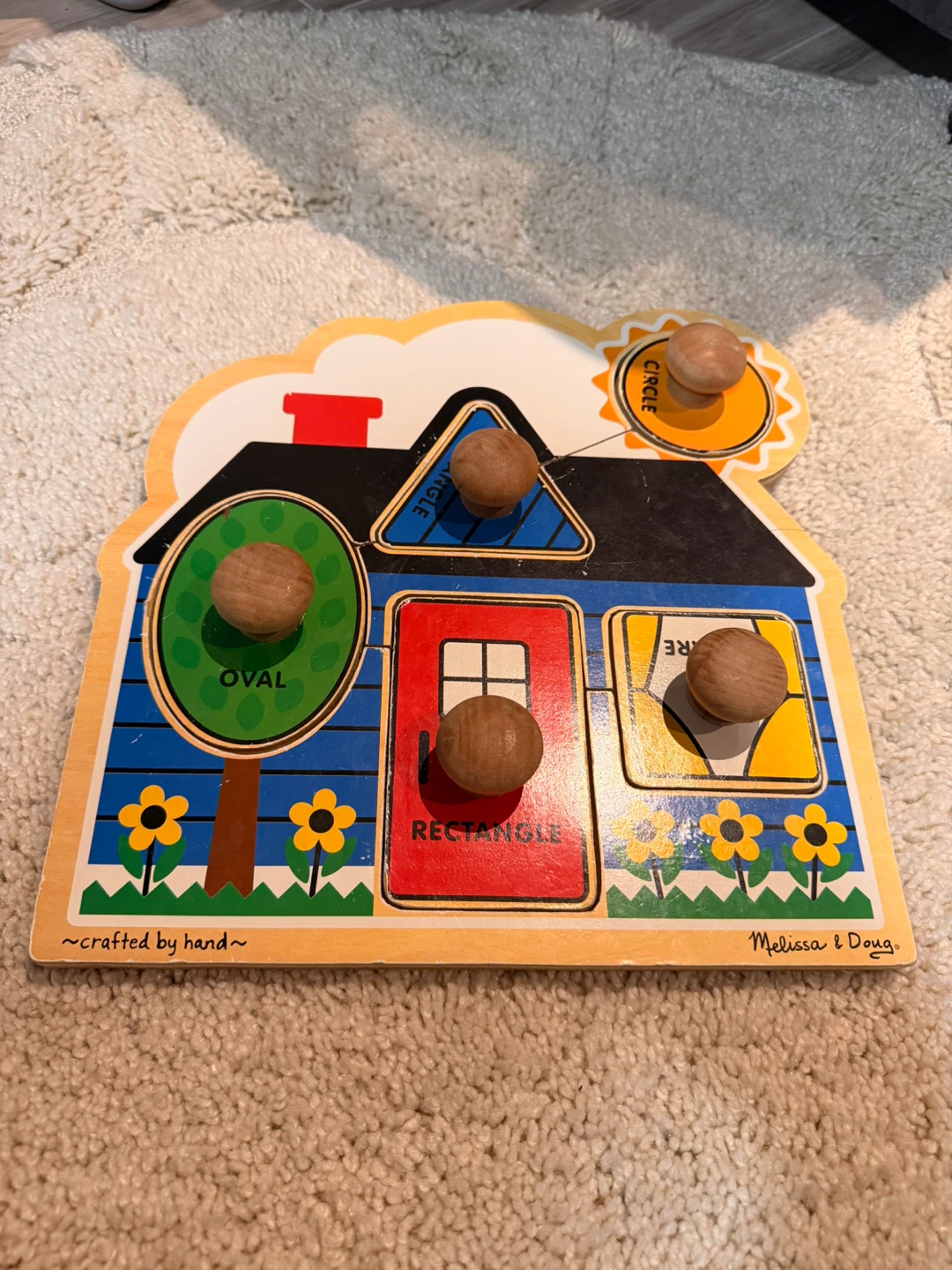 Melissa & Doug Wooden Shape Sorter Puzzle
