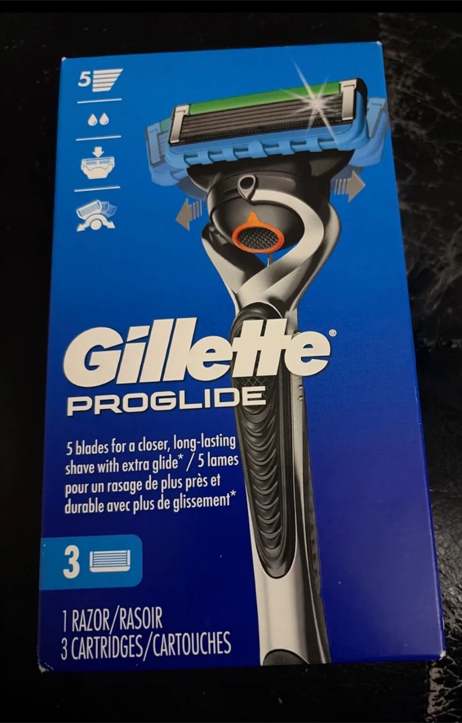 Gillette Proglide Razor with 3 Cartridges