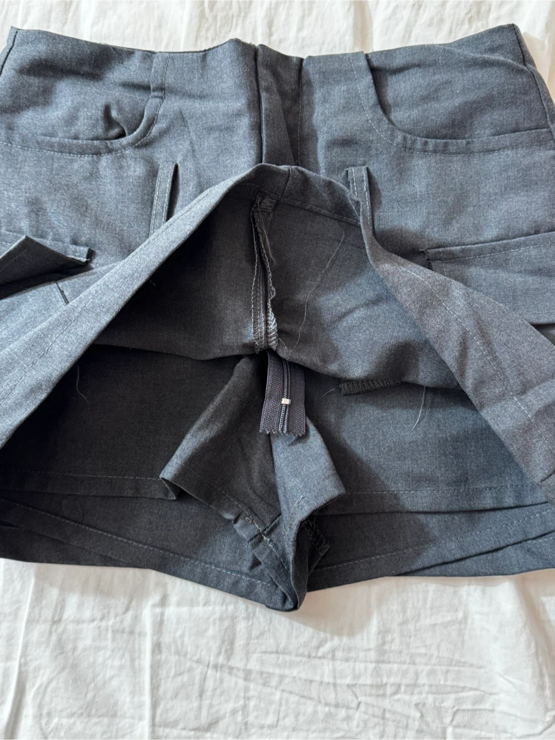 Grey Cargo Mini Skirt - photo 2
