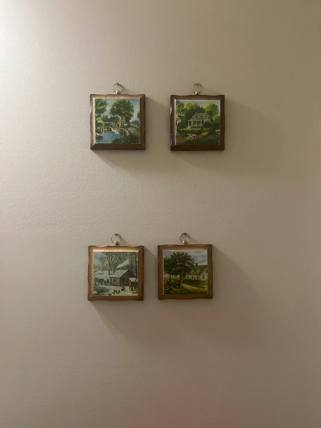 Vintage Landscape Art Prints (Set of 4)