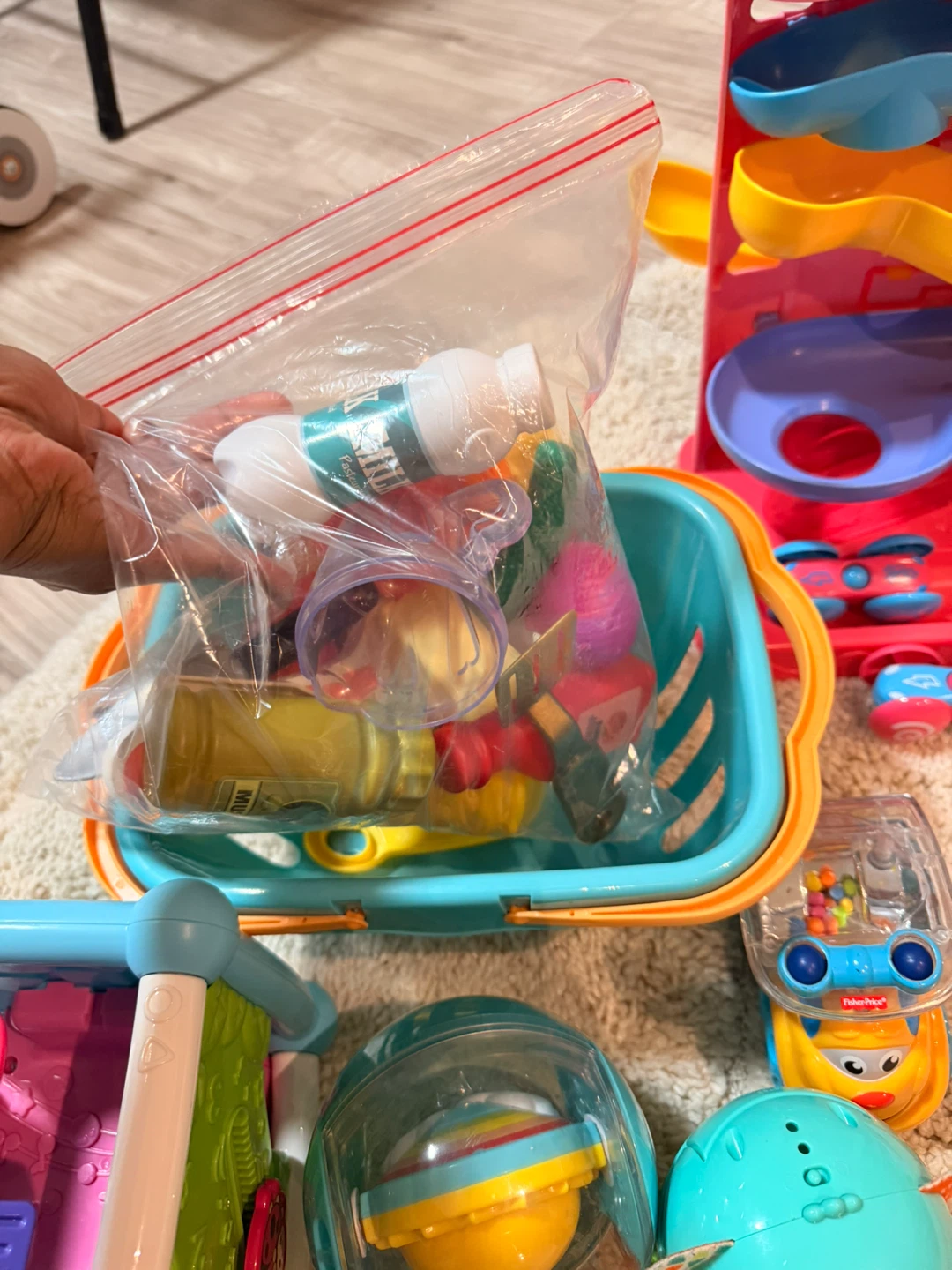 Play Food Set with Shopping Basket - photo 2