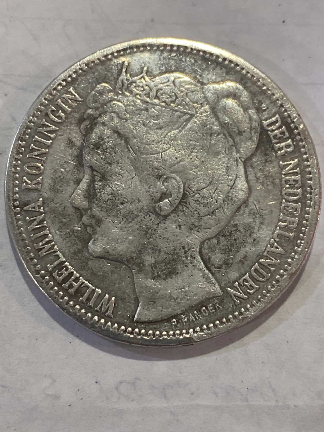 Vintage Dutch Coin 1898 Wilhelmina Koningin