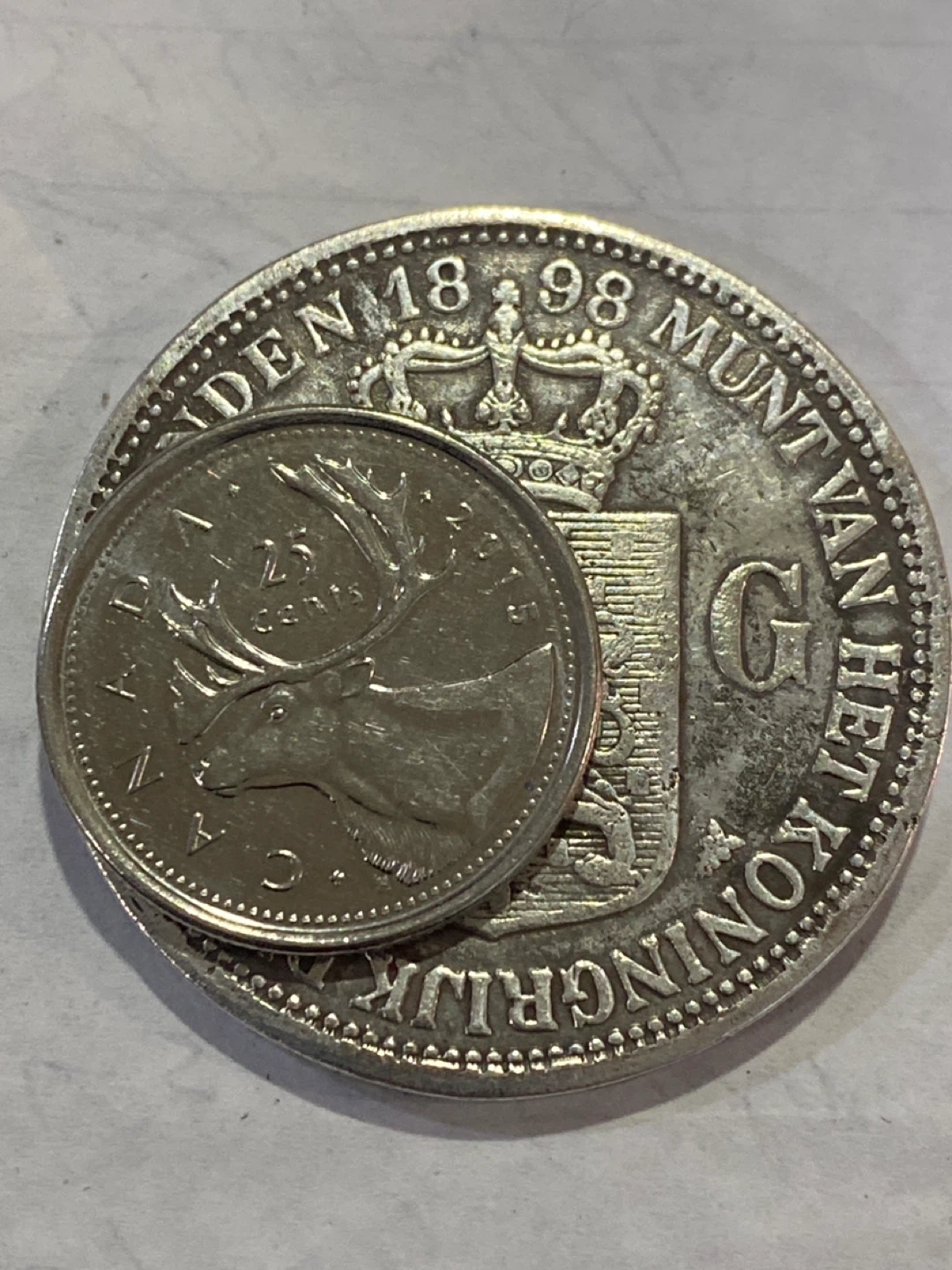 Vintage Dutch Coin 1898 Wilhelmina Koningin - photo 3