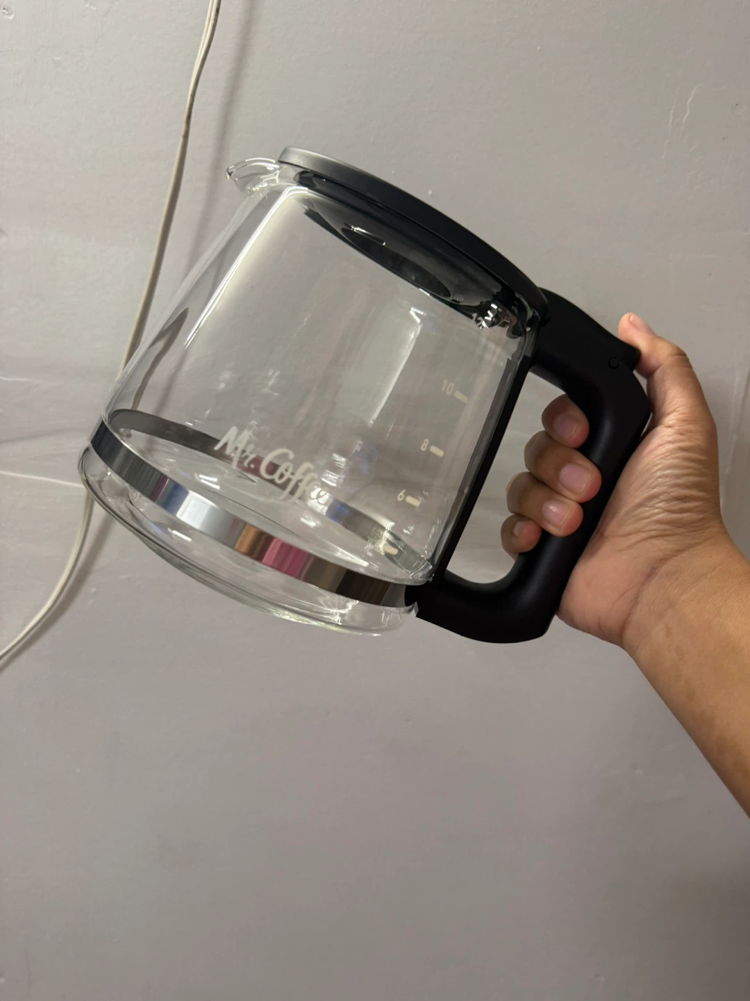 Mr. Coffee Glass Coffee Carafe with Lid and Filter Basket