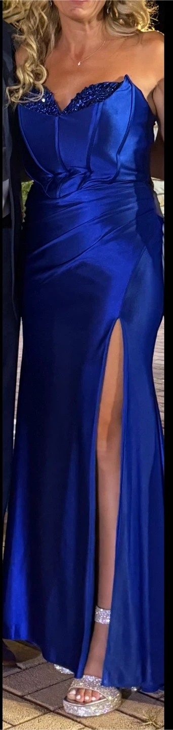 Royal blue evening dress - photo 3