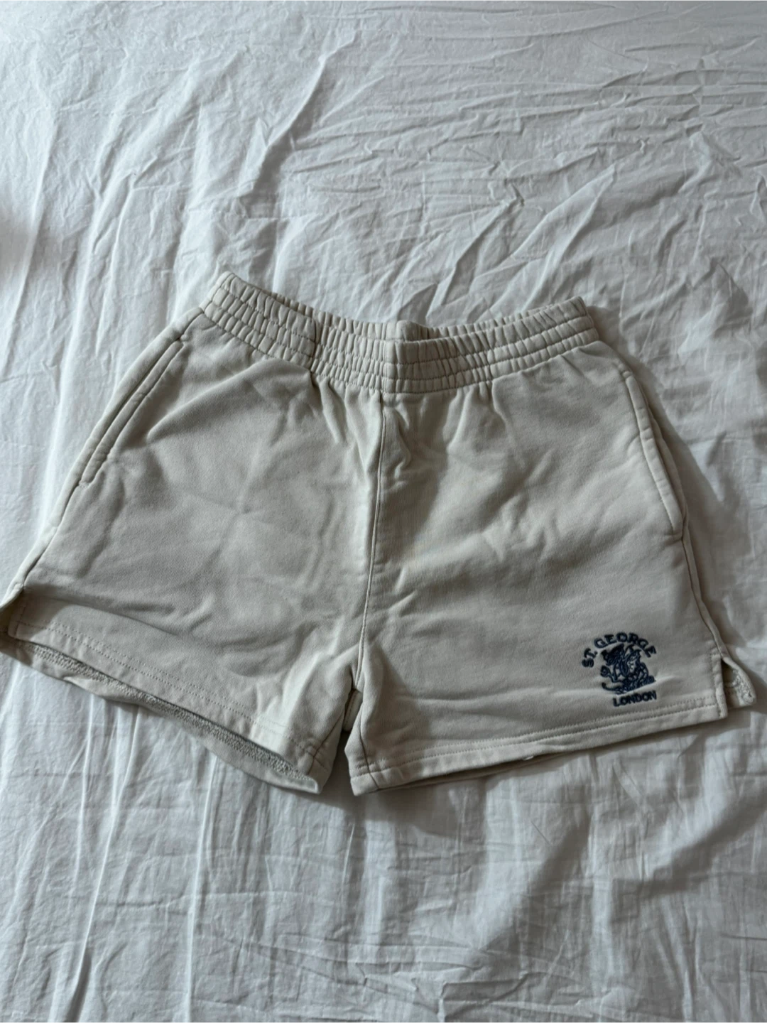 St. George London Beige Sweat Shorts