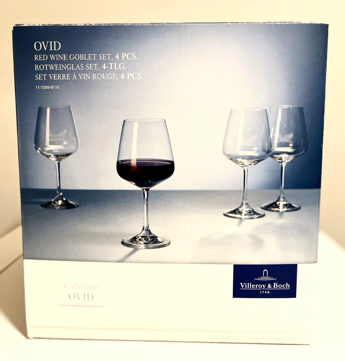 Villeroy & Boch Ovid Red Wine Goblet Set - 4 Pcs