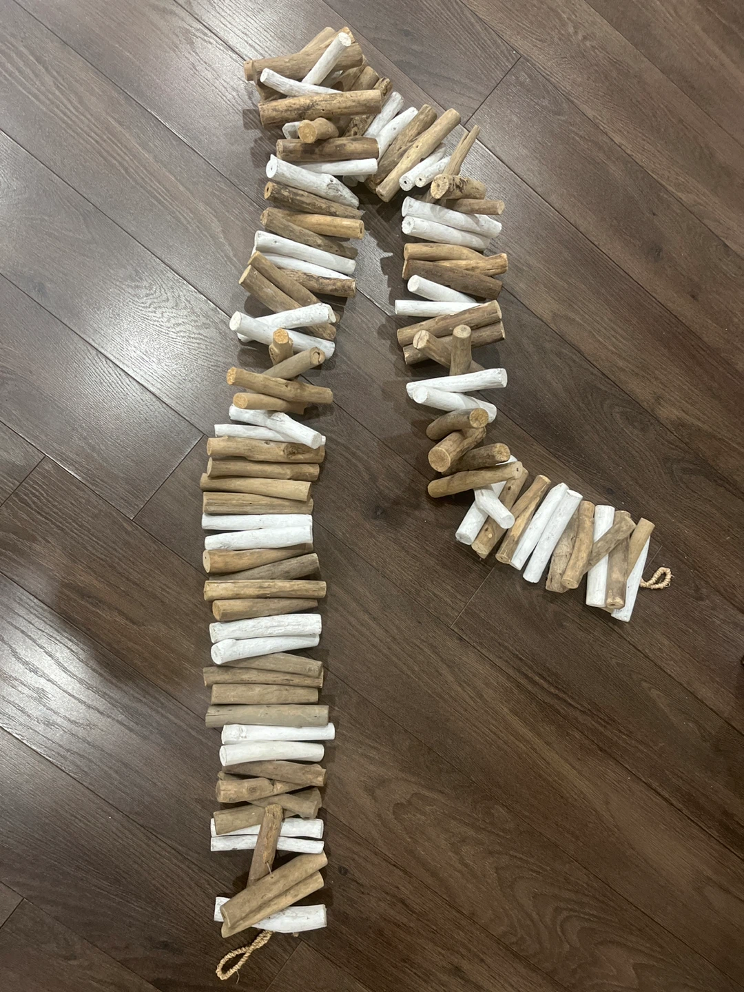 Driftwood and Painted Wood Garland