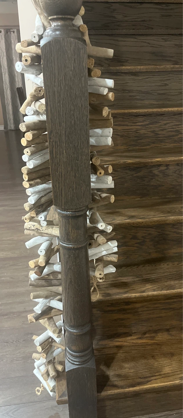 Driftwood and Painted Wood Garland - photo 2