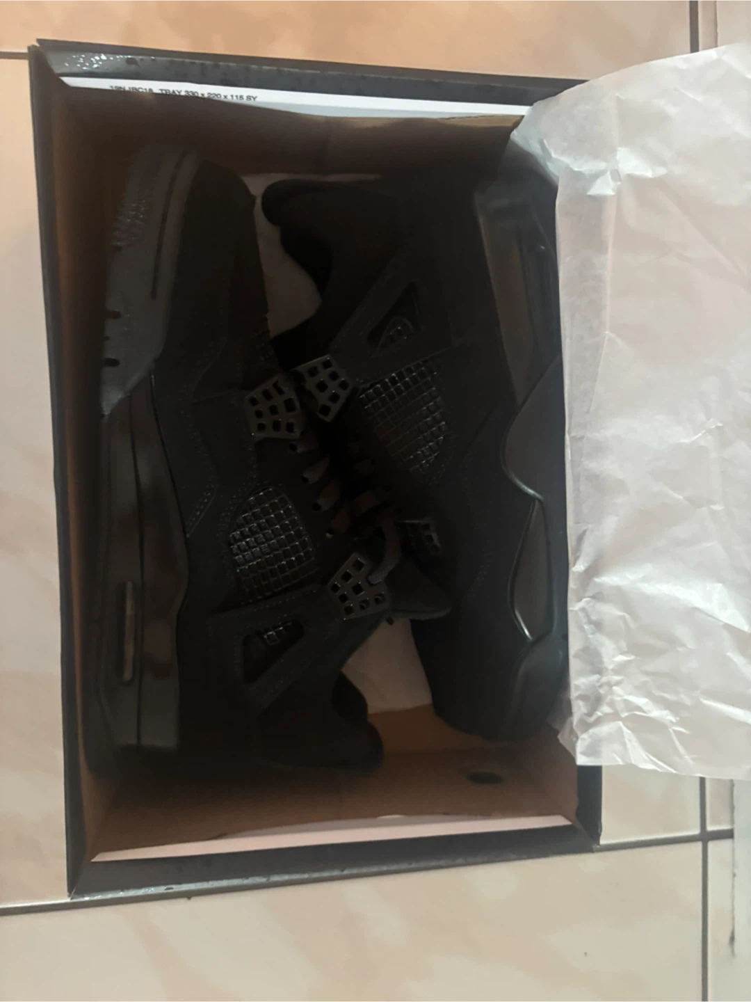 Jordan 4 Noir Baskets - photo 4