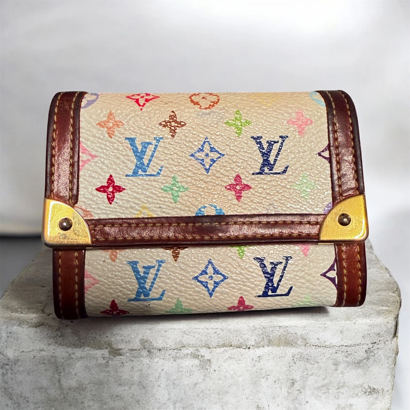 Louis Vuitton Monogram Multicolore Pochette Key Holder