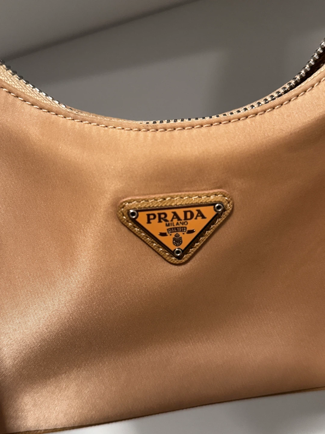 Prada Camel Shoulder Bag with Chain Strap - photo 2