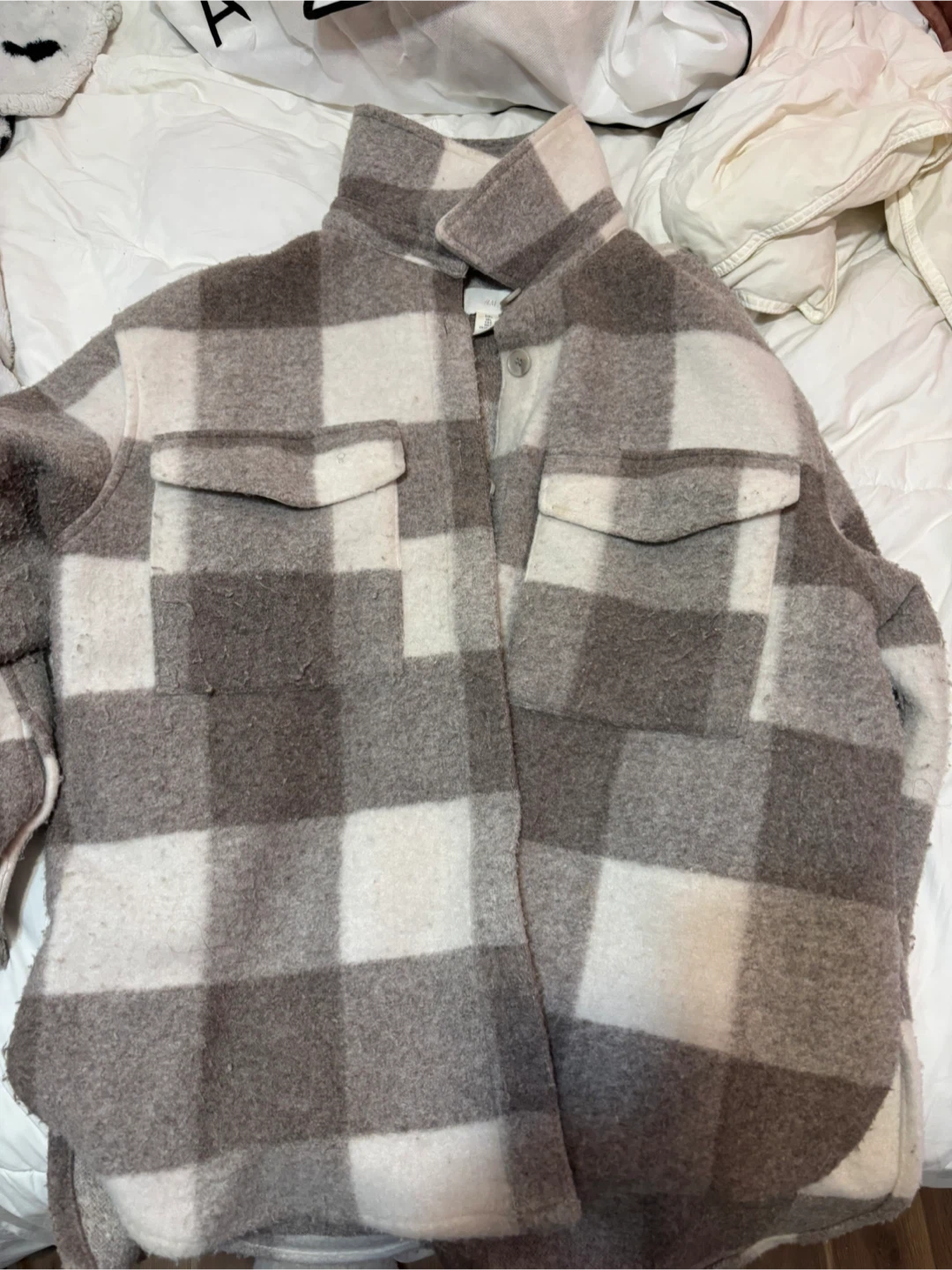H&M Plaid Shacket - Size L