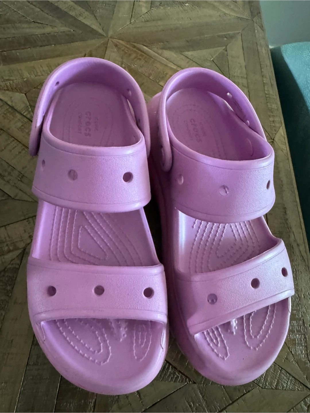 Crocs Pink Sandals Size 8